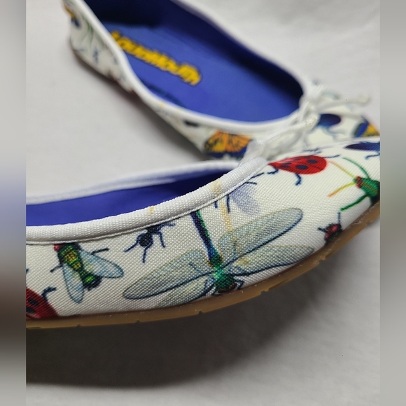 Loudmouth Big Bugs Bella Flat Shoes - Women's Size 6M - Picture 6 of 9